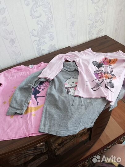 Пакет футболок для девочки на рост 110-116