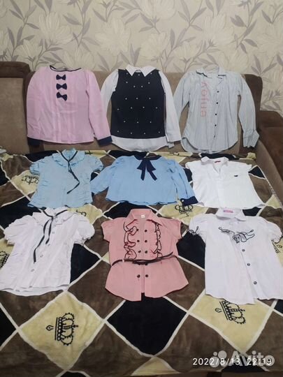 Блузка школьная 134-146