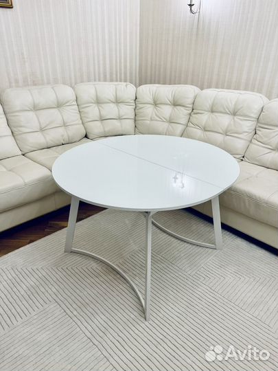 Стол раздвижной белый