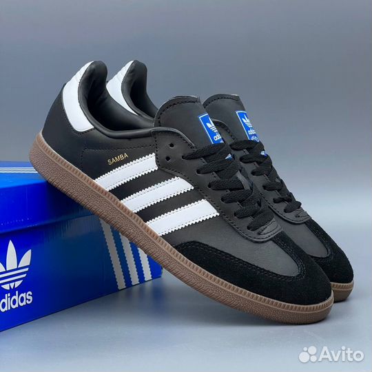 Мужские кроссовки Adidas Samba Black