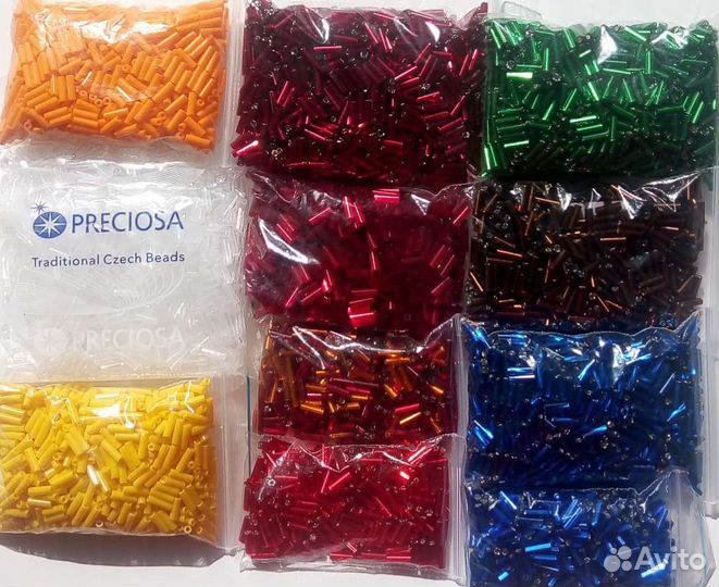 Стеклярус и рубка preciosa