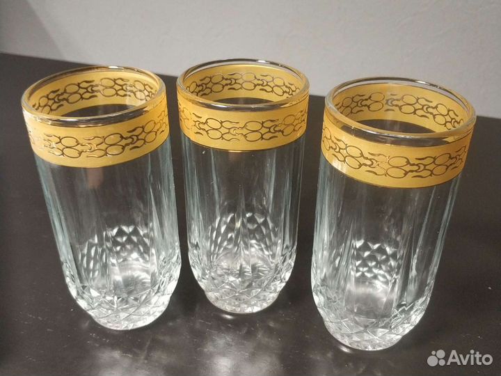 Стаканы с декоративной каймой