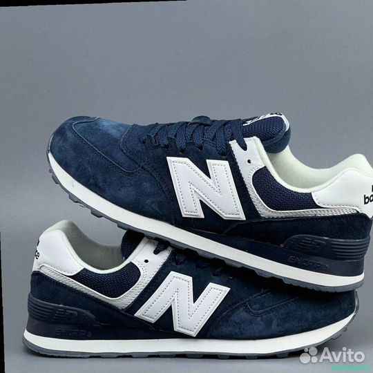 Кроссовки New Balance 574 Blue (Арт.80596)