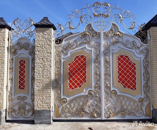 Ворота,перила,навесы из поликарбоната и многое дру