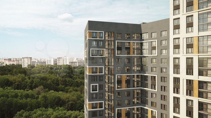 2-к. квартира, 61,6 м², 21/25 эт.