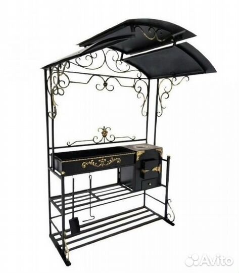 Мангал с крышей