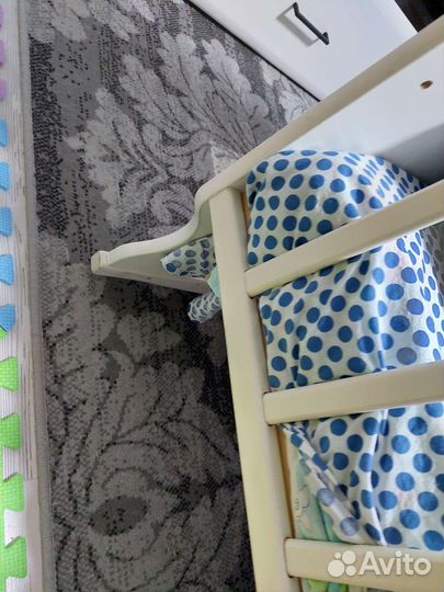 Детская кроватка с маятником + матрас