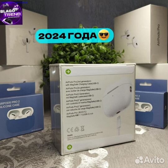 Airpods pro 2 type c premium + чехол (Арт.78128)