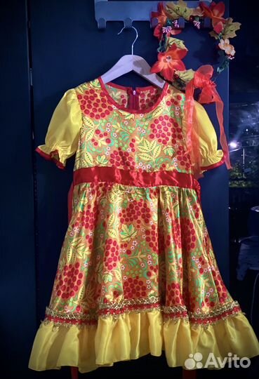 Костюм осень, хохлома, народный 116-128