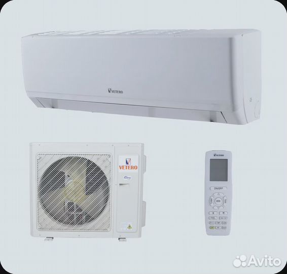 Кондиционер/Тепловой насос vetero V-S12shpac2S сер