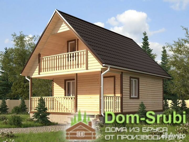 Комсомольск. Хорошая Баня из бруса Б-25 (6х8)