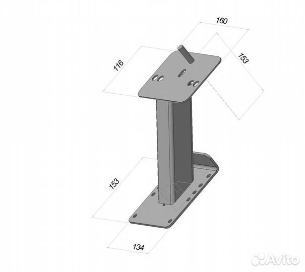 Прицеп Кронштейн запасного колеса нива