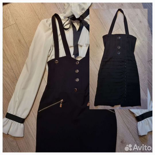 Школьный сарафан маленькая леди (черный)