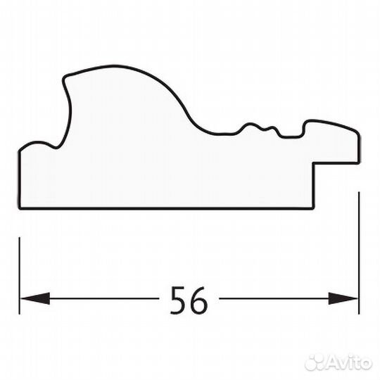 Зеркало Evoform Definite 134х74 BY 3296 в багетно