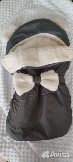 Конверт на выписку зимний для двойни