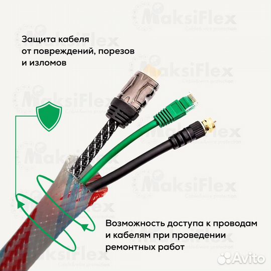 Змеиная кожа оплетка для кабеля D 5-10