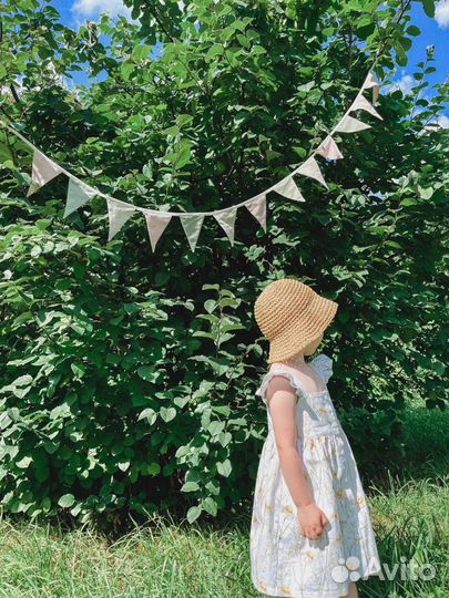 Гирлянда из флажков текстильная