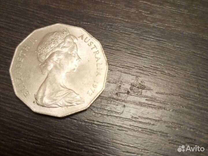 Австралийская монета 1972 года