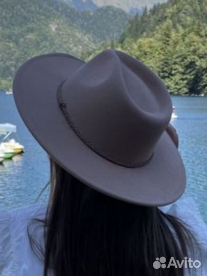 Шляпа фетровая федора
