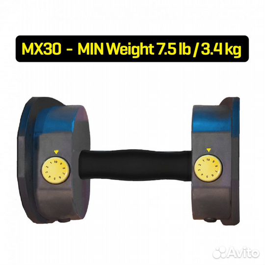 Гантели наборные MX Select MX-30, вес 3.4-13.9 кг