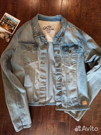 Джинсовая куртка на девочку, р. 158