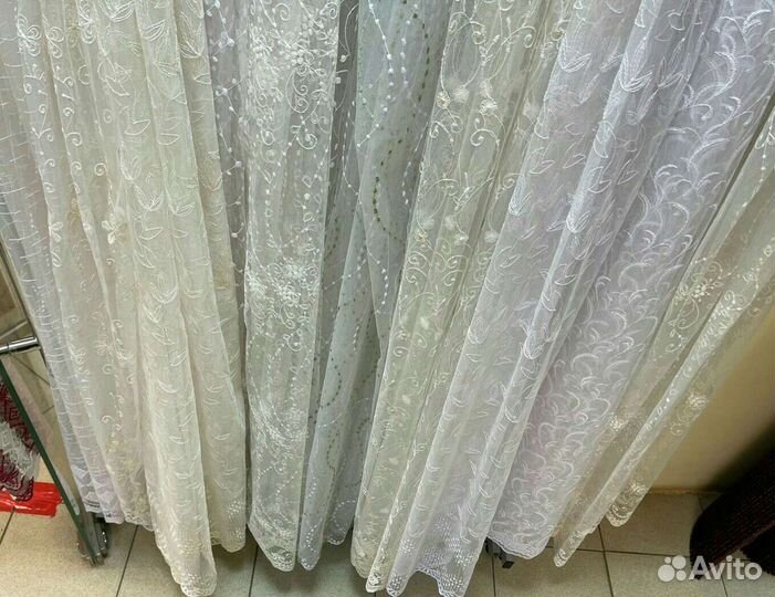 Фатин с вышивкой, готовые комплекты