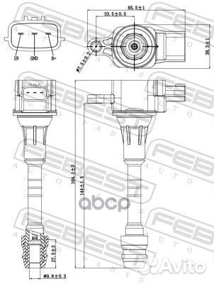 02640-003 катушка зажигания Nissan Almera II/A