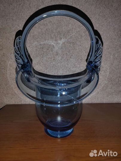 Ваза конфетница цветное стекло