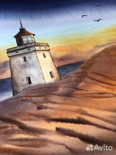 Картина акварель 