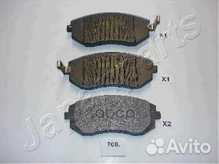 Колодки тормозные дисковые, комплект PA706AF Ja