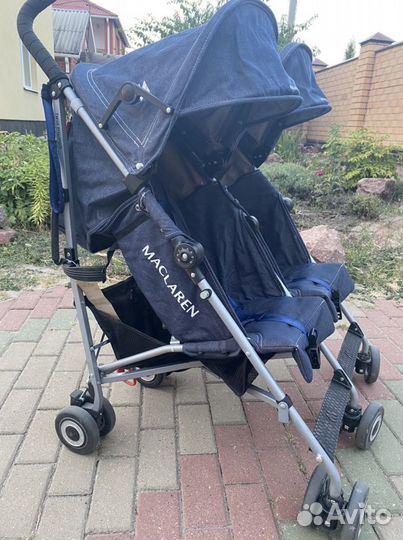 Коляска Maclaren twin triumph denim