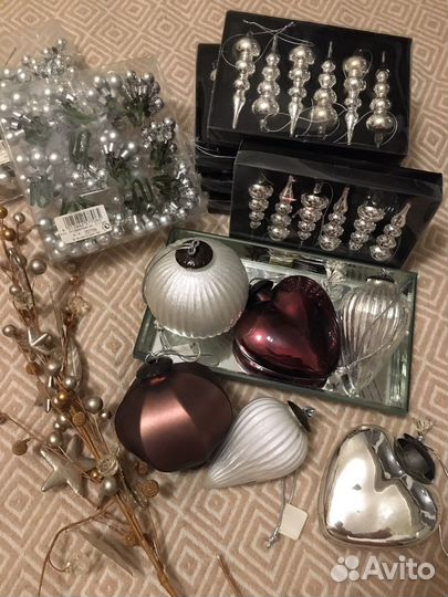 Елочные игрушки стекло