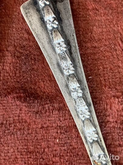 Серебряные ложки кофейные СССР 916 проба звезда