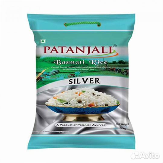 Рис Басмати (silver basmati rice) Patanjali Патанд