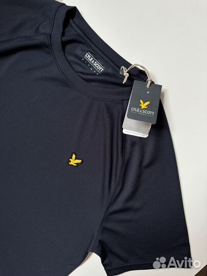 Футболка L XXL Lyle & Scott синяя оригинал