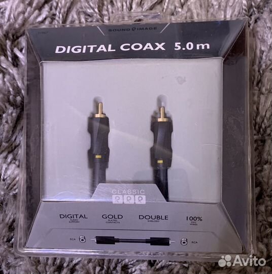 Кабель digital coax 5м. sound & image. (Новый)