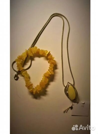 Брошь Янтарь Калининград и браслет