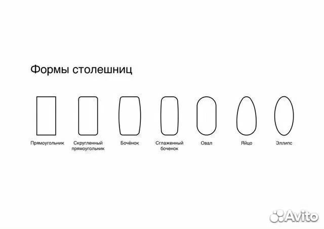 Стол кухонный из керамогранита