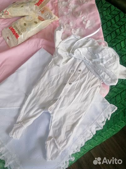 Конверт на выписку деми, памперсы, бутылка авент