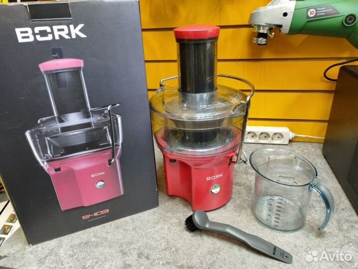 Центробежная соковыжималка bork S403, бордовый