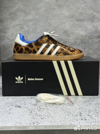 Кроссовки Adidas Samba Wales Bonner Pony Leopard