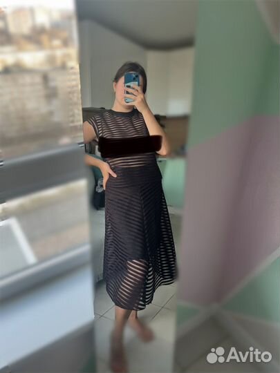 Комплект топ и юбка вечерний 40-42