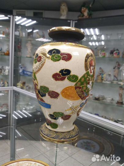 Ваза Сацума 19 век, Япония