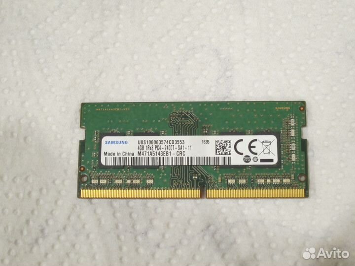 Комплектующие для ноутбука: CPU, sodimm DDR3, DDR4