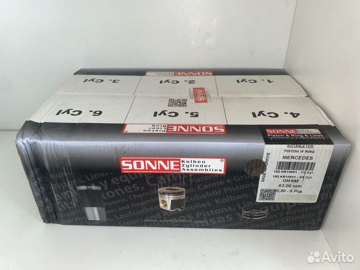 Комплект поршней Sonne OM 642 +0,50