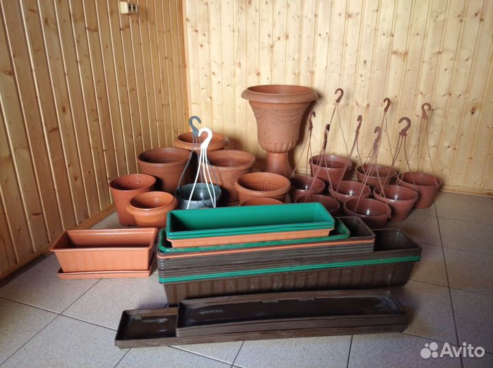 Вазоны для цветов пластик