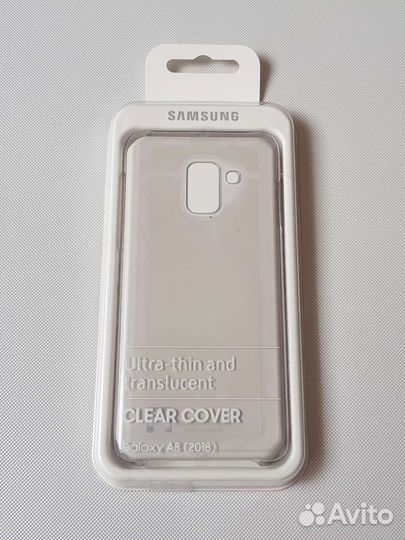 Чехол на Samsung A8(2018) Clear Cover оригинал