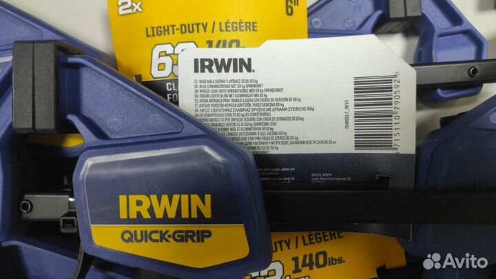 Струбцины Irwin Quick Grip (цена за 2 шт)