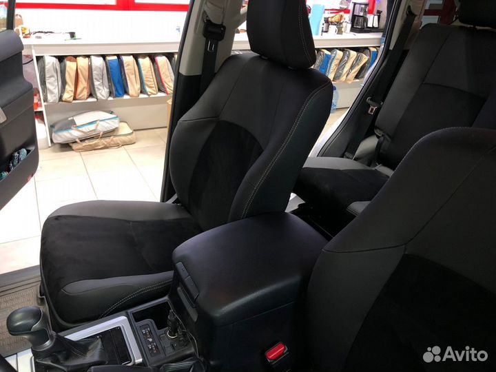 Каркасные Чехлы с Алькантарой Toyota LC Prado 150