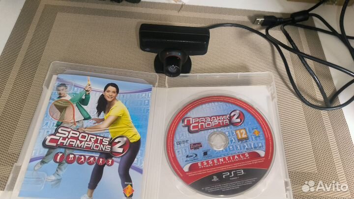 Диск от PS3 Праздник спорта 2 вместе с камерой